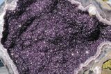 Amethyst Geode with Metal Stand - Spectacular Display! #208916-3